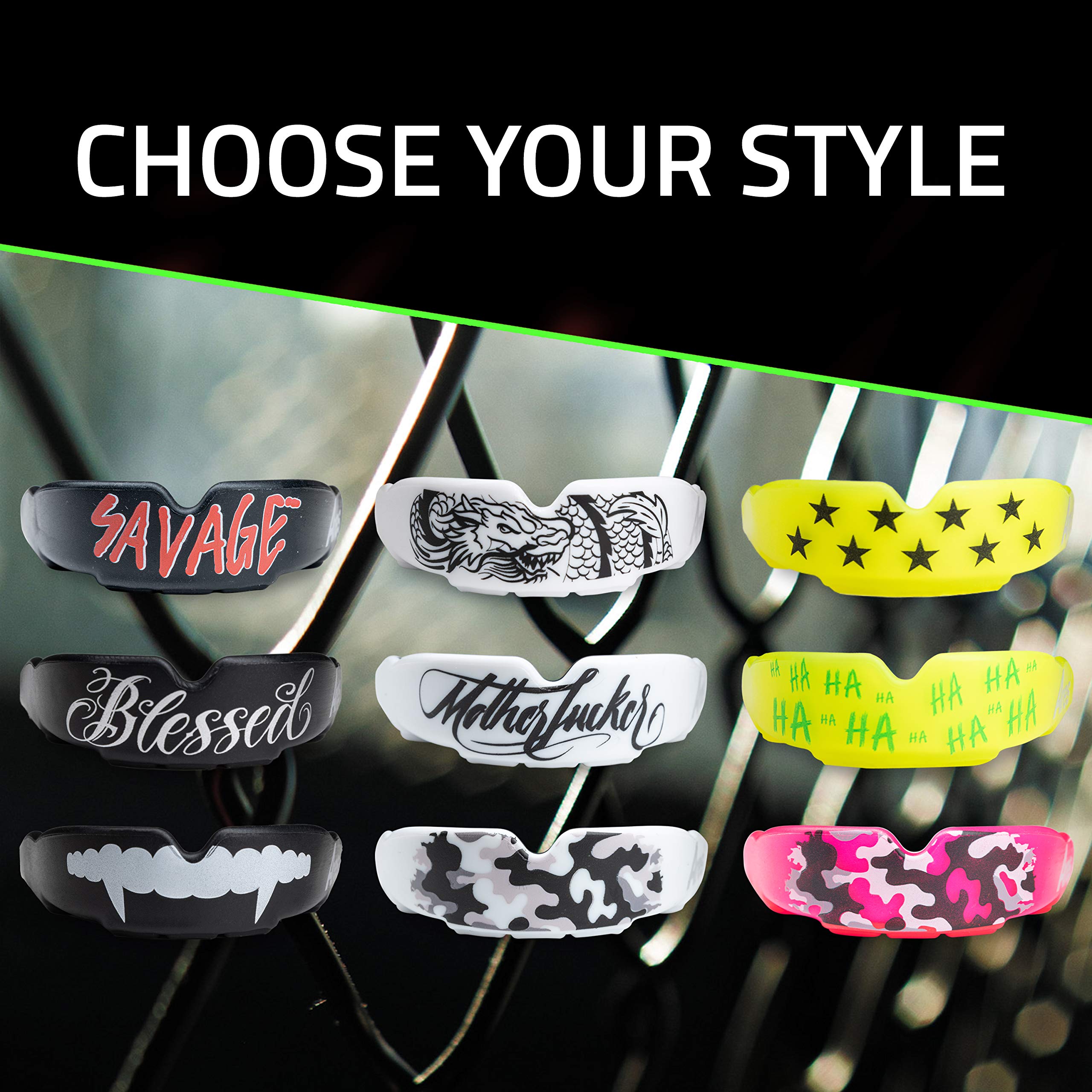 Scatola di paradenti Slim Fit con scatola per arti marziali, MMA e atleti, massima protezione dei denti grazie alla vestibilità ottimale, mouthguard professionale per uomo e donna - 5