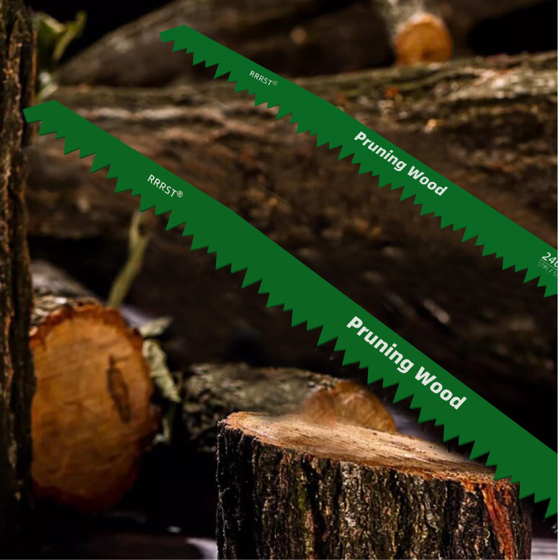 Juego de 5 hojas de sierra de sable de 300mm 5TPI para madera, verde, fácil y duradero