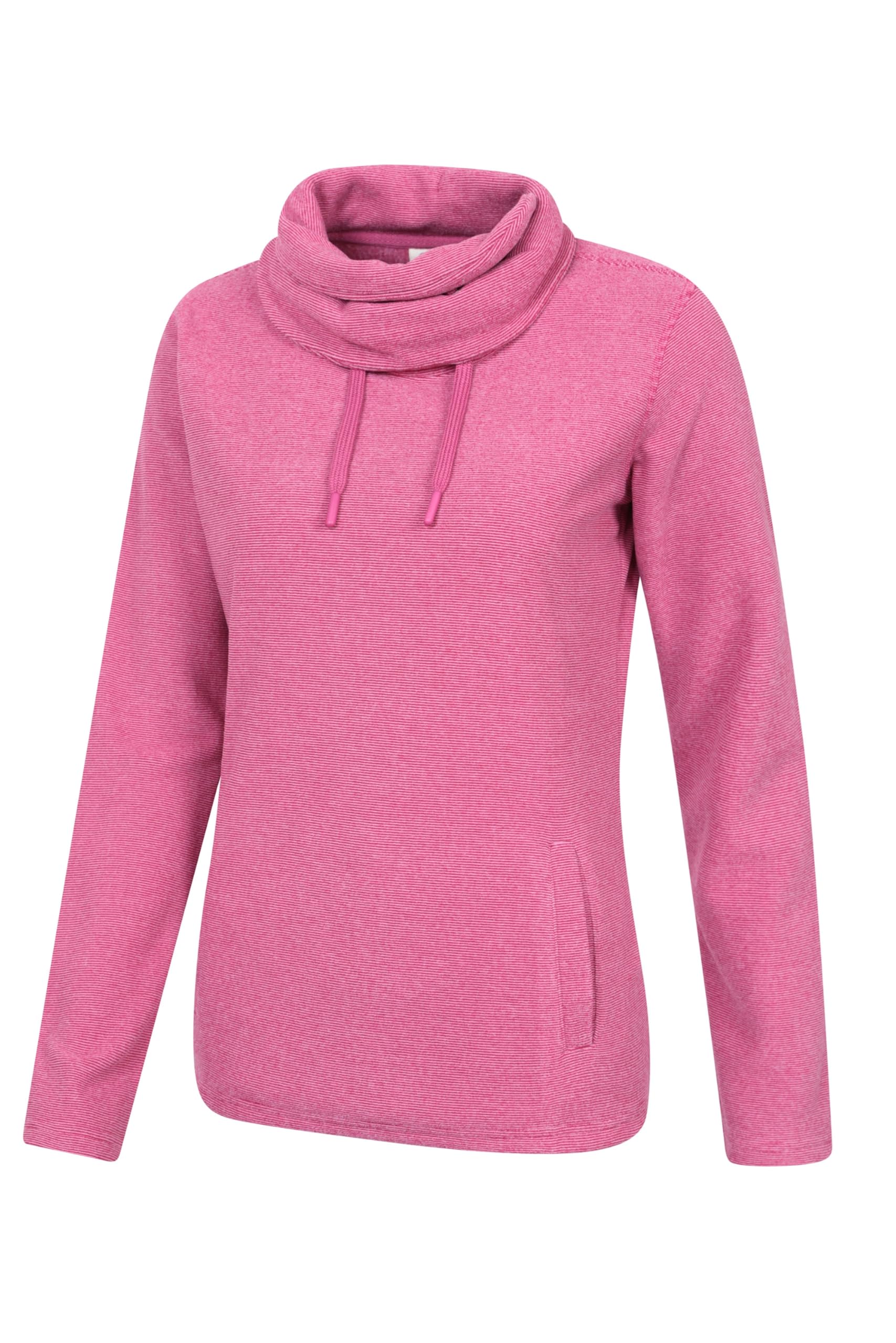 Mountain Warehouse Polaire à col bénitier Femmes Hebridean - Respirante, Anti-Boulochage, intérieur brossé, Deux Poches Avant - Parfaite pour Un Usage Quotidien, Hiver