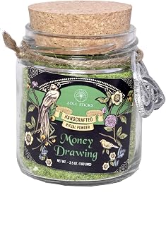 Soul Sticks Money Drawing Ritual Powder – Herbs & Roots for Wealth Spells, Prosperity Rituals, Attracting Money, Wiccan Magic, Pagan Witchcraft, Spiritual Abundance Spells (Money Drawing)