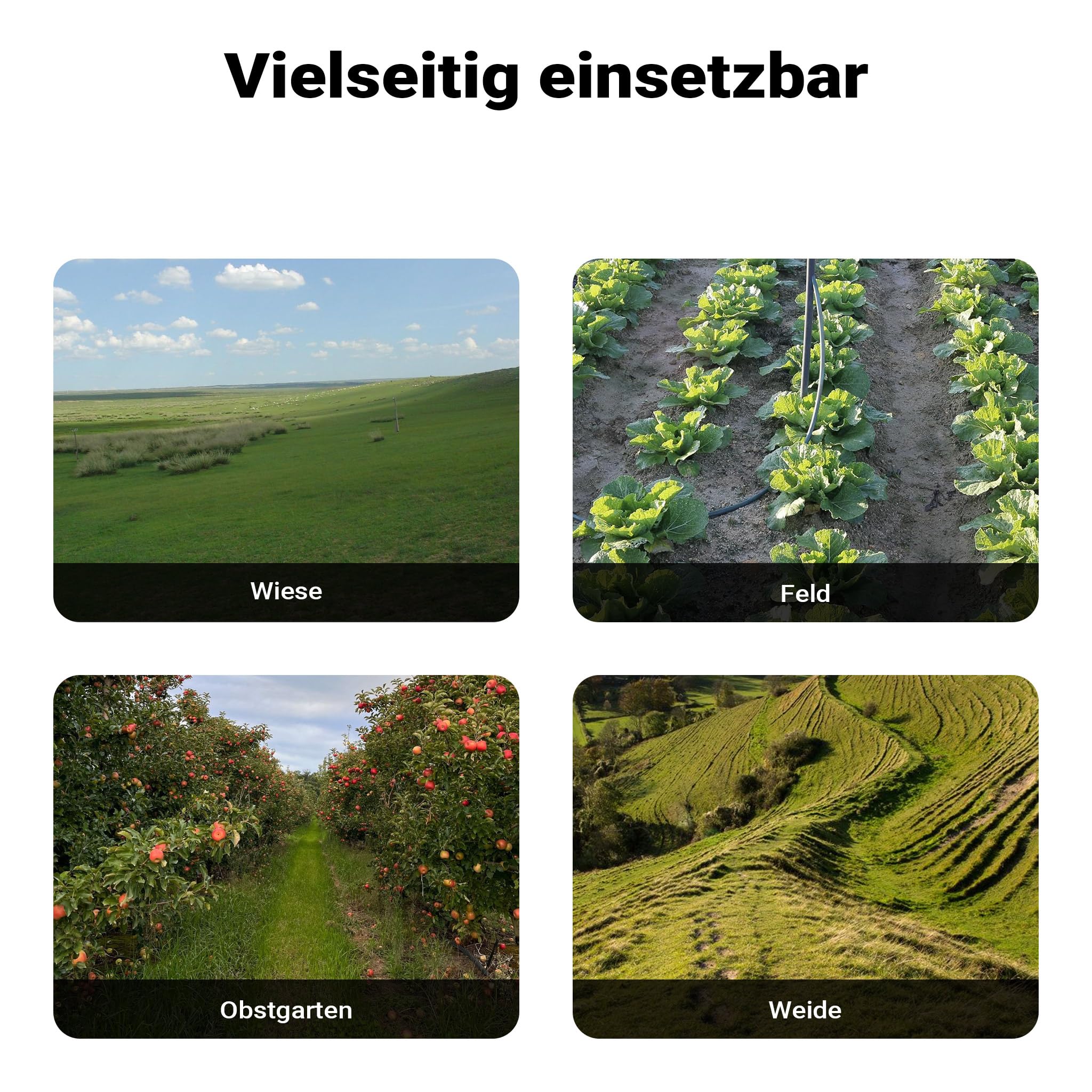 Wiltec Elektro Gartenhacke 1500 W mit 400 U/min, elektrische Gartenfräse mit 220 mm Arbeitstiefe, Motorhacke mit 24 Klingen, Bodenfräse auf Rädern