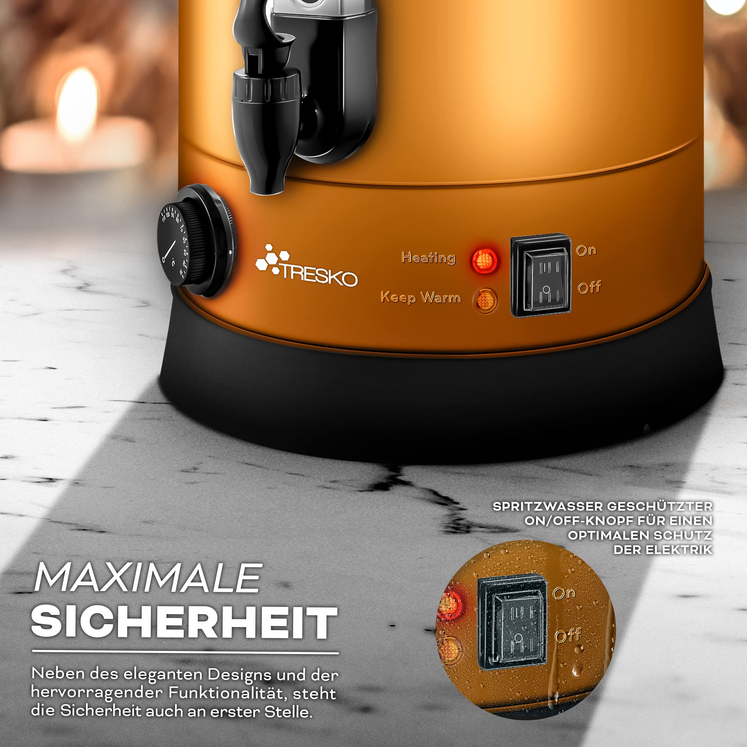 AREBOS Elektrische Ketel - Voor Glühwein, Koffie En Thee - Hot Water Dispencer 1650w