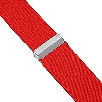 Vista 4 de Tirantes para hombre de 1.4 pulgadas de ancho, elásticos y espalda con clips de metal fuertes