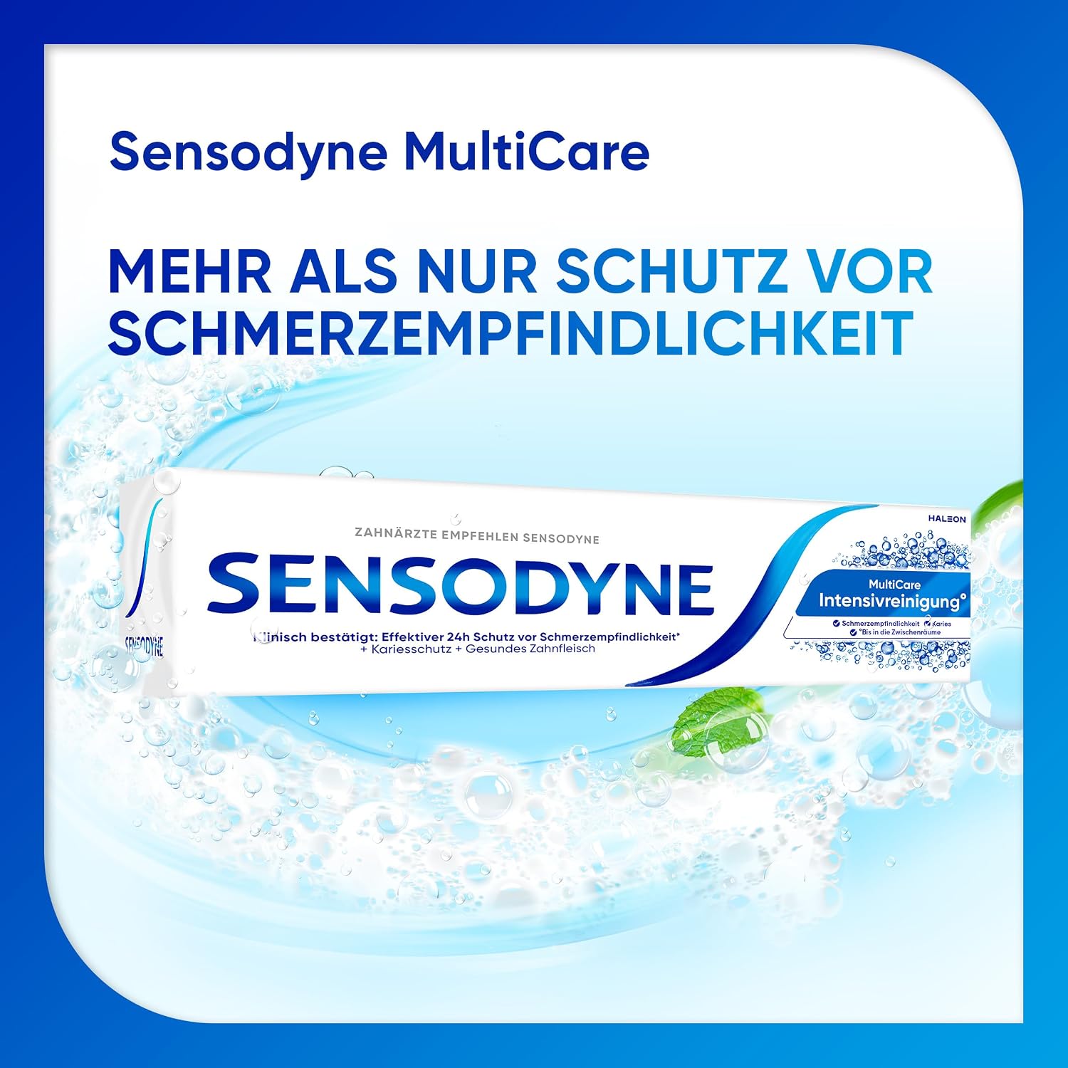 Зубная паста Sensodyne MultiCare Интенсивная чистка 75 мл зубная паста для ежедневного использования с фтором для зубов чувствительных к боли