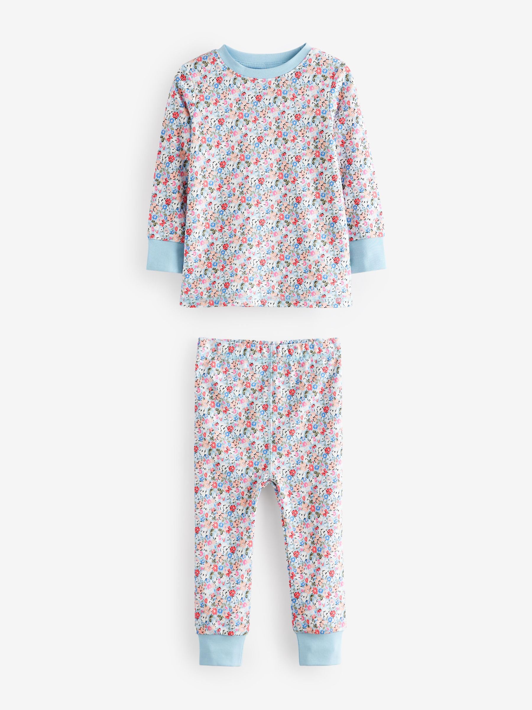 NEXT Młodsze dziewczynki Zestaw 3 kompletów piżam w kwiaty Cath Kidston