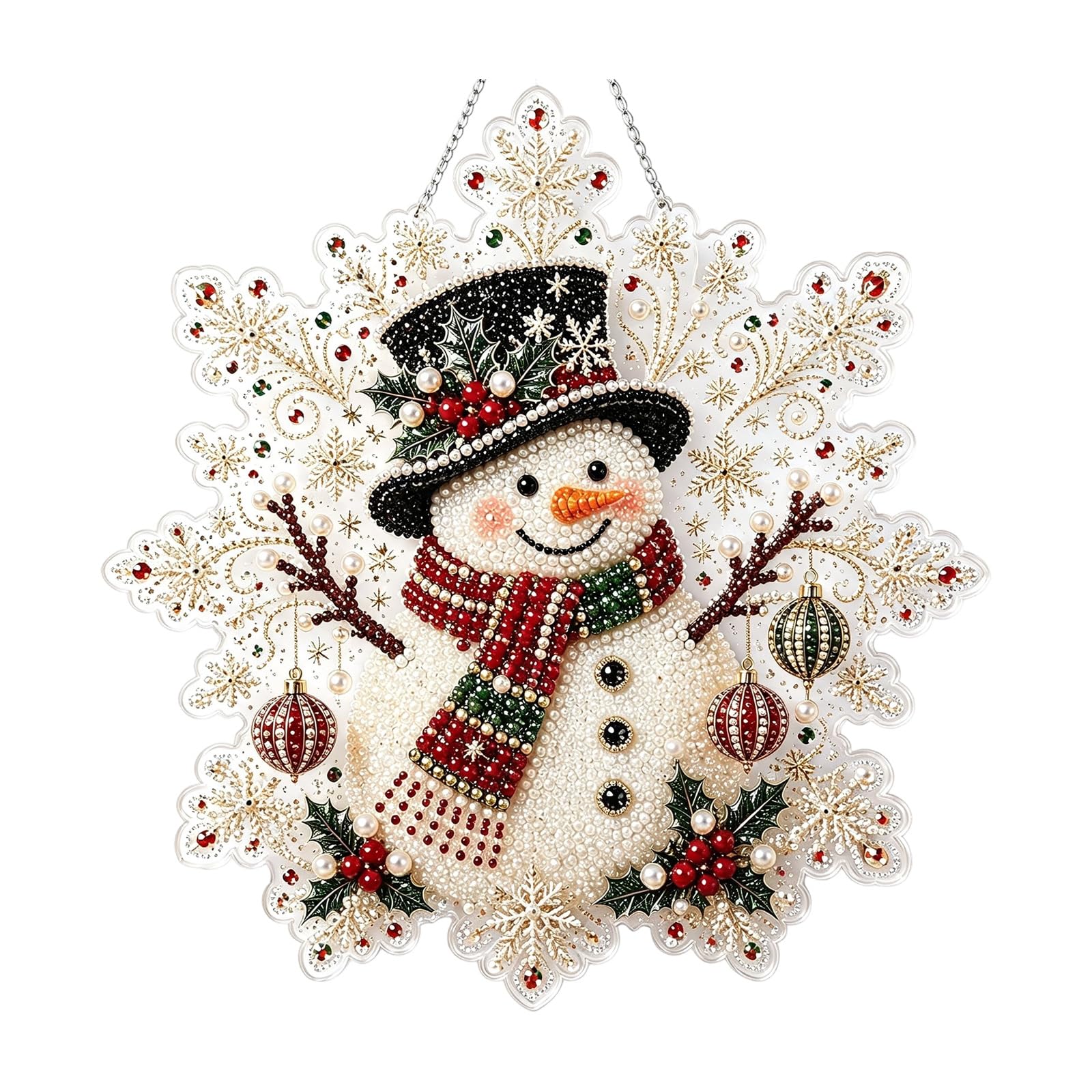 Christmas Pearl Diamond Painting Suncatcher Kit