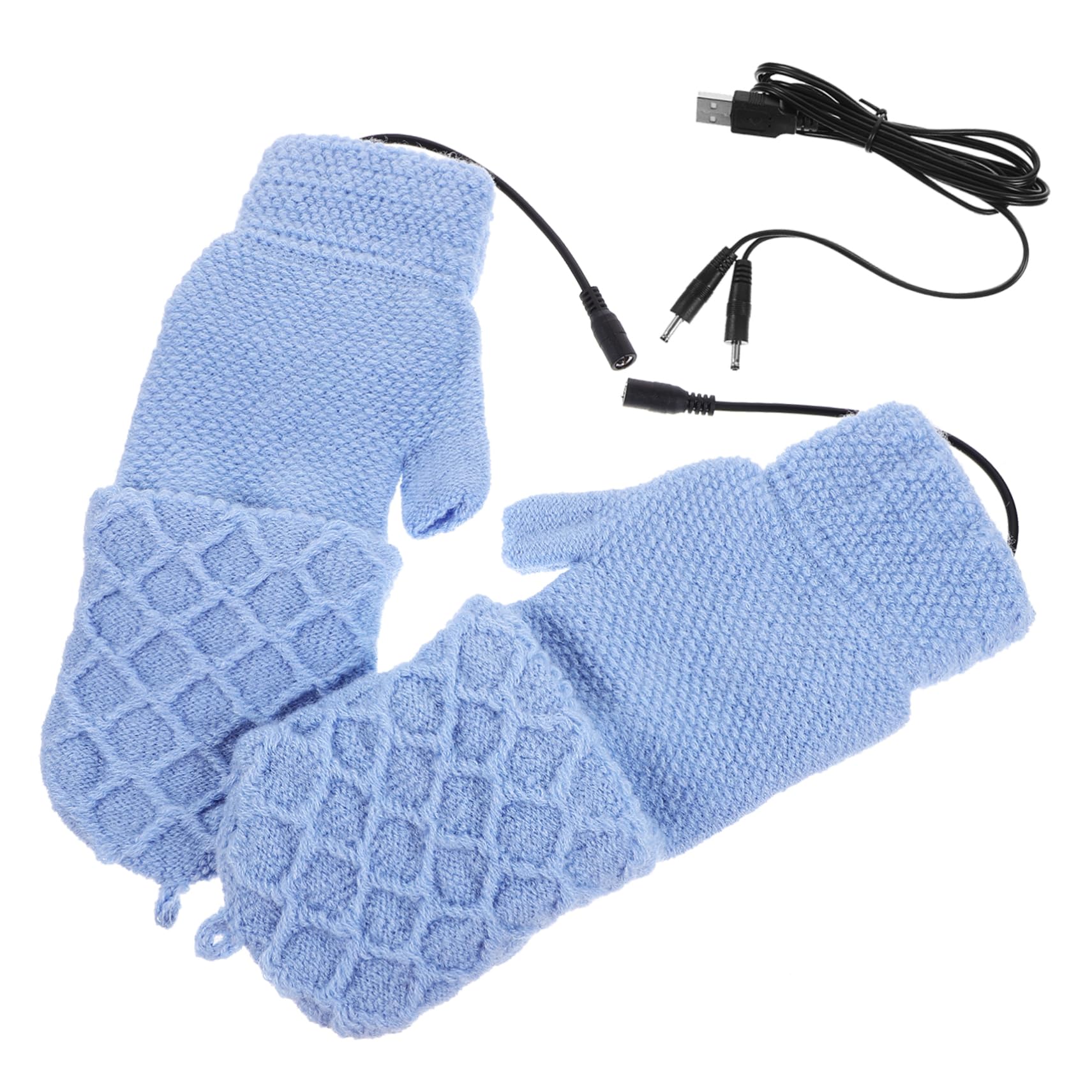 BESPORTBLE 3paia Guanti Termici Riscaldati Invernali Con Usb Guanti Per Sport All Aperto Antivento e Impermeabili Per Ciclismo Sci Escursionismo e Attività Freddo