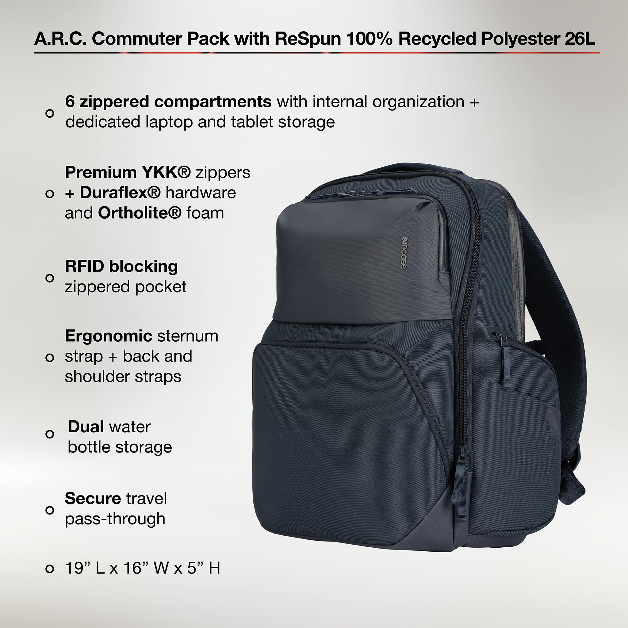 Incase A.R.C. Commuter Pack - Tech Backpack with Laptop