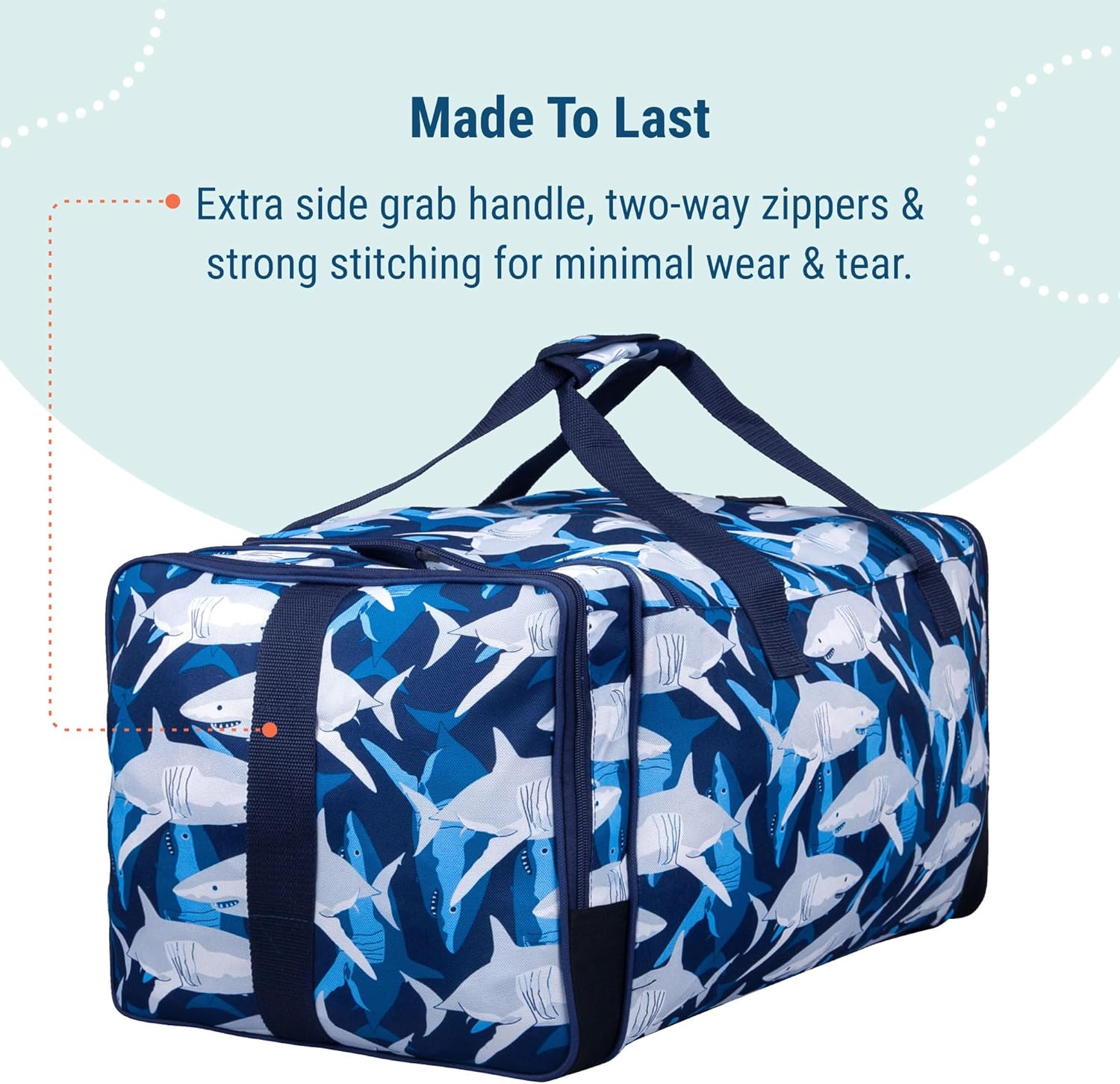 Wildkin Kids Weekender Duffel Bag – Carry-On Size for School, Travel, & Sleepovers - Image 8