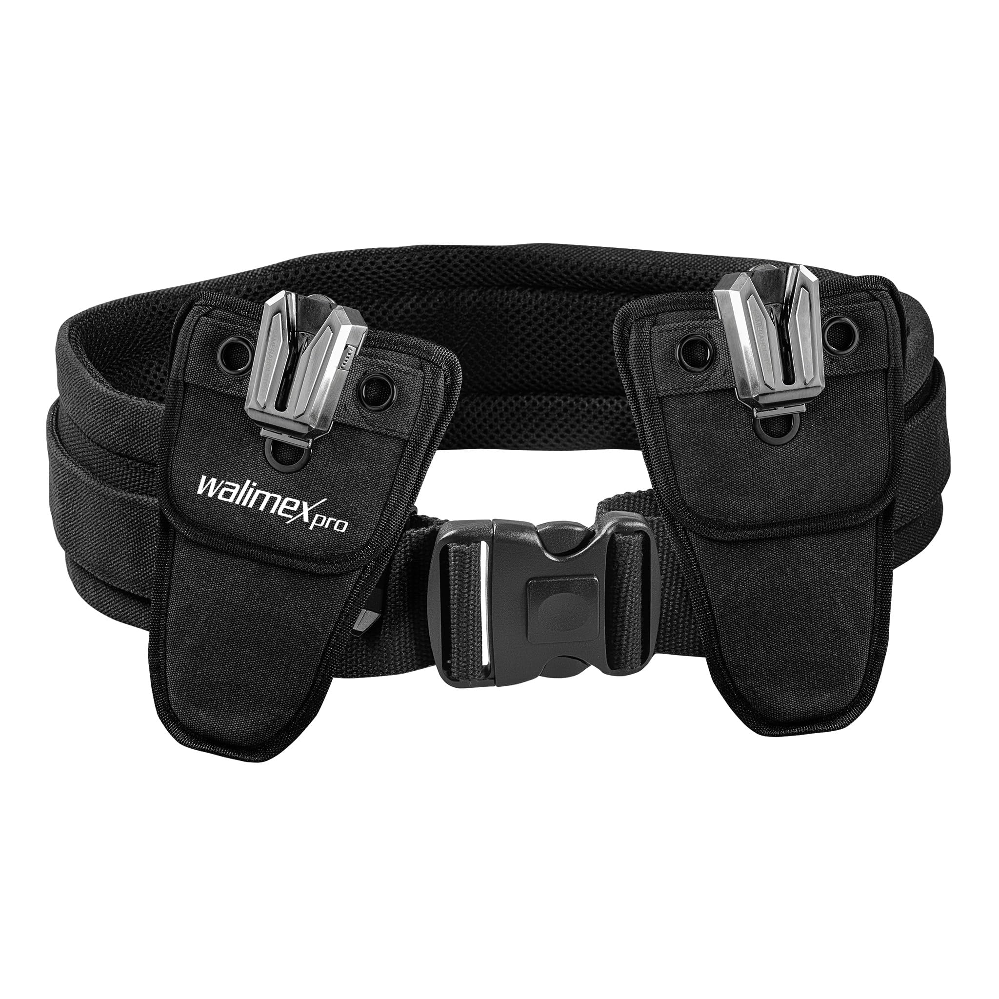 Walimex pro Kamera Hüftgurt mit V-Dock Argus – Tragegurt mit Holster für Fotoshooting und Outdoor Fotografie – V Clip Kameraholster mit Bauchgurt