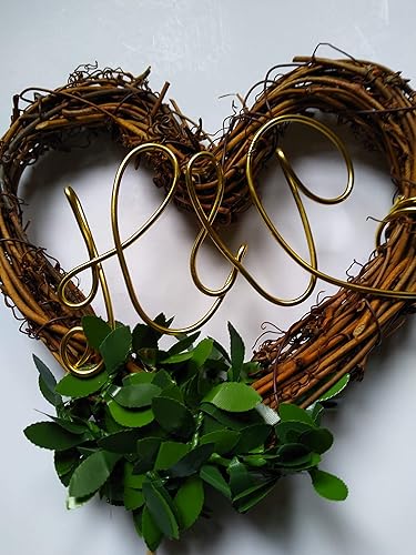 Miniatura 4 de Enchanted Forest Nature Theme Couples Cake Topper With Initials Personalized for Jungle Theme, Mountain Wedding Decor