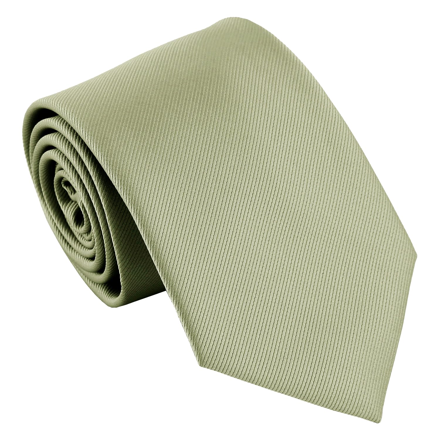 Dqt Men's Sage Plain Twill Wedding Formal & Business 8Cm Classic Tie