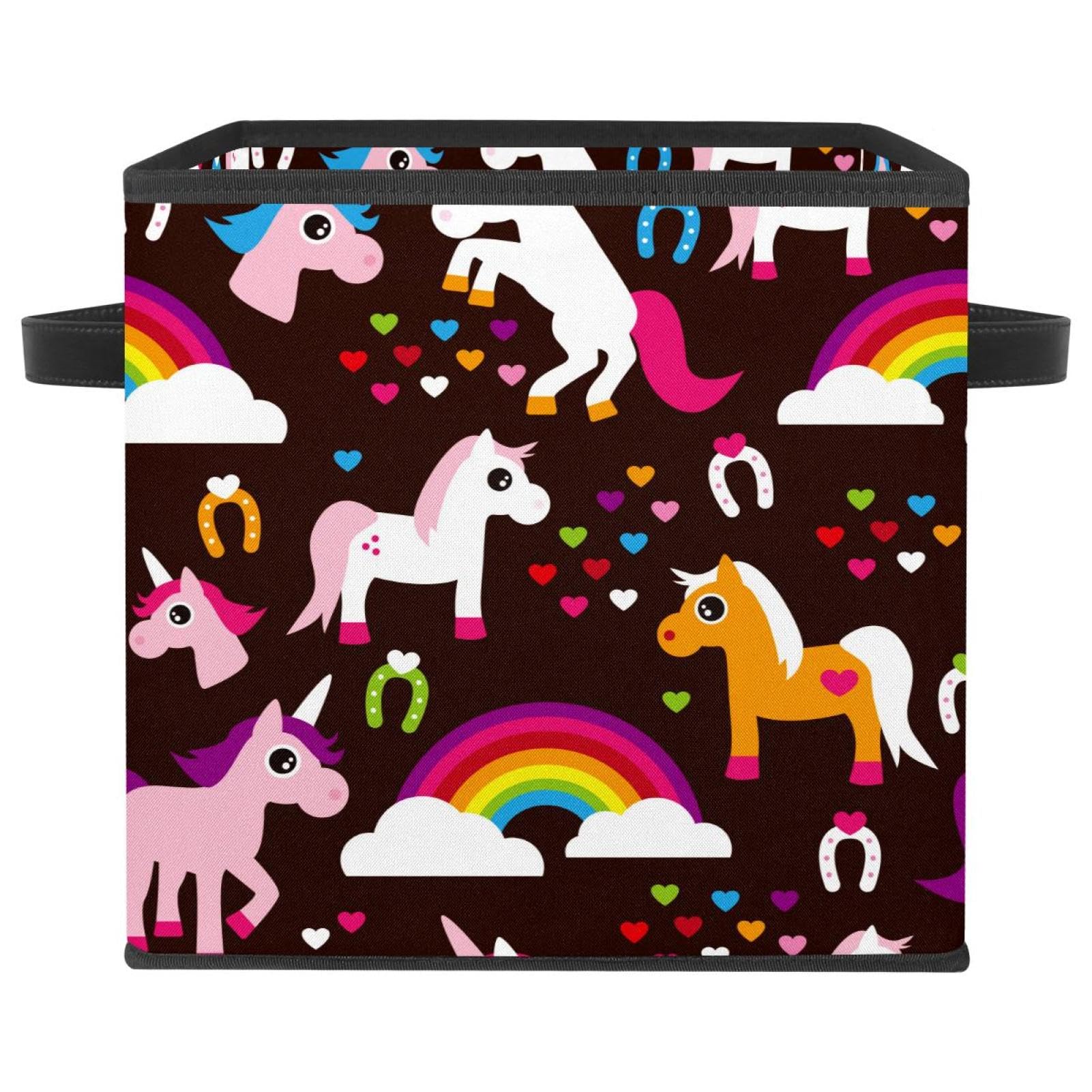 Cube de rangement en tissu licorne pour organiser le placard de la chambre