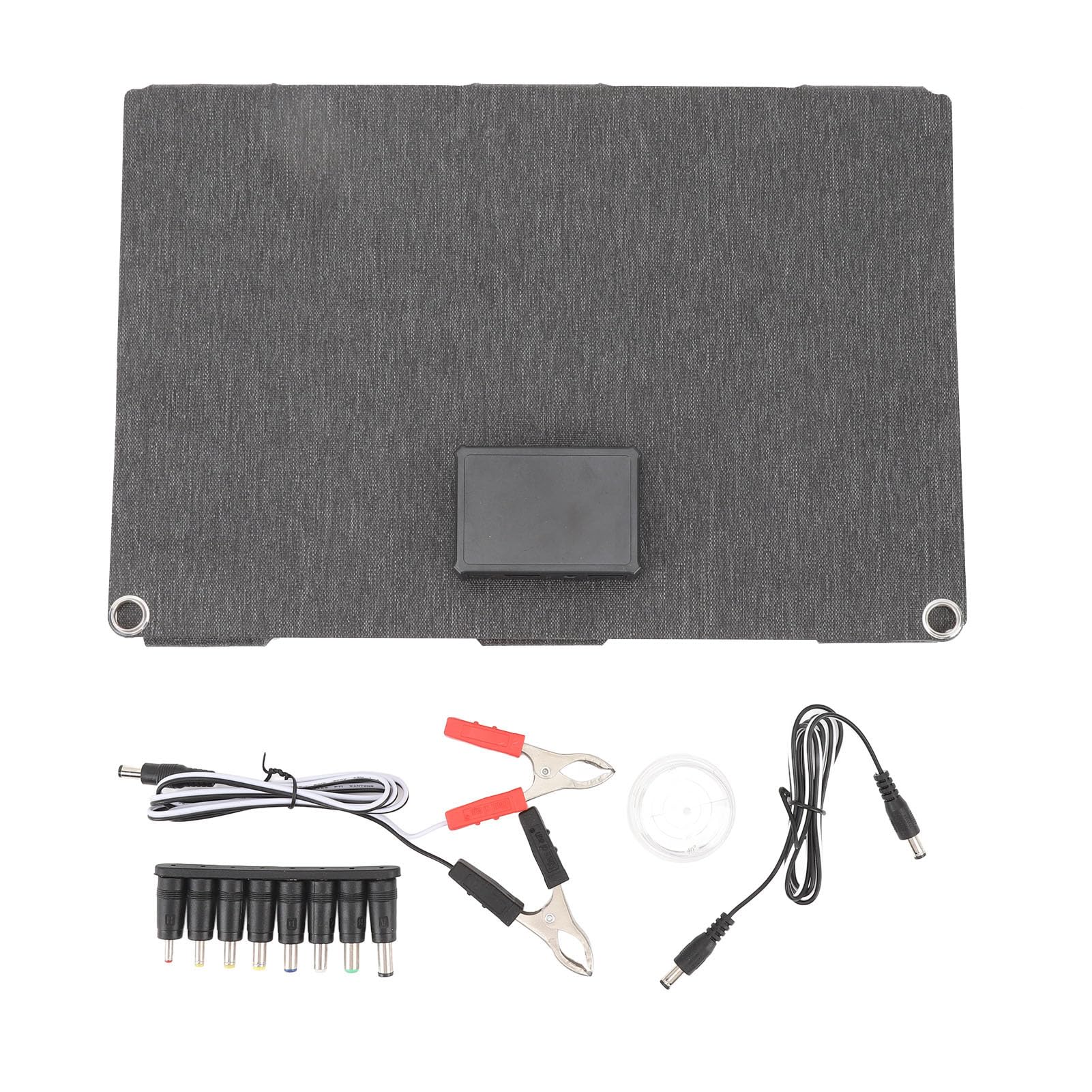 Pannello Solare Pieghevole, Pannello Caricatore Solare Portatile in Silicio Monocristallino da 60 W con Doppie Porte USB, Impermeabile per Escursionismo, Campeggio e