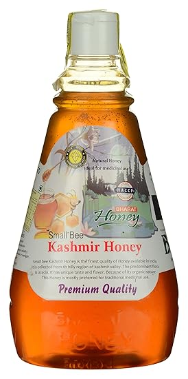 Bharat Small Bee Kashmir Honey, 1 kilogram-NMR Tested with No Added Sugar