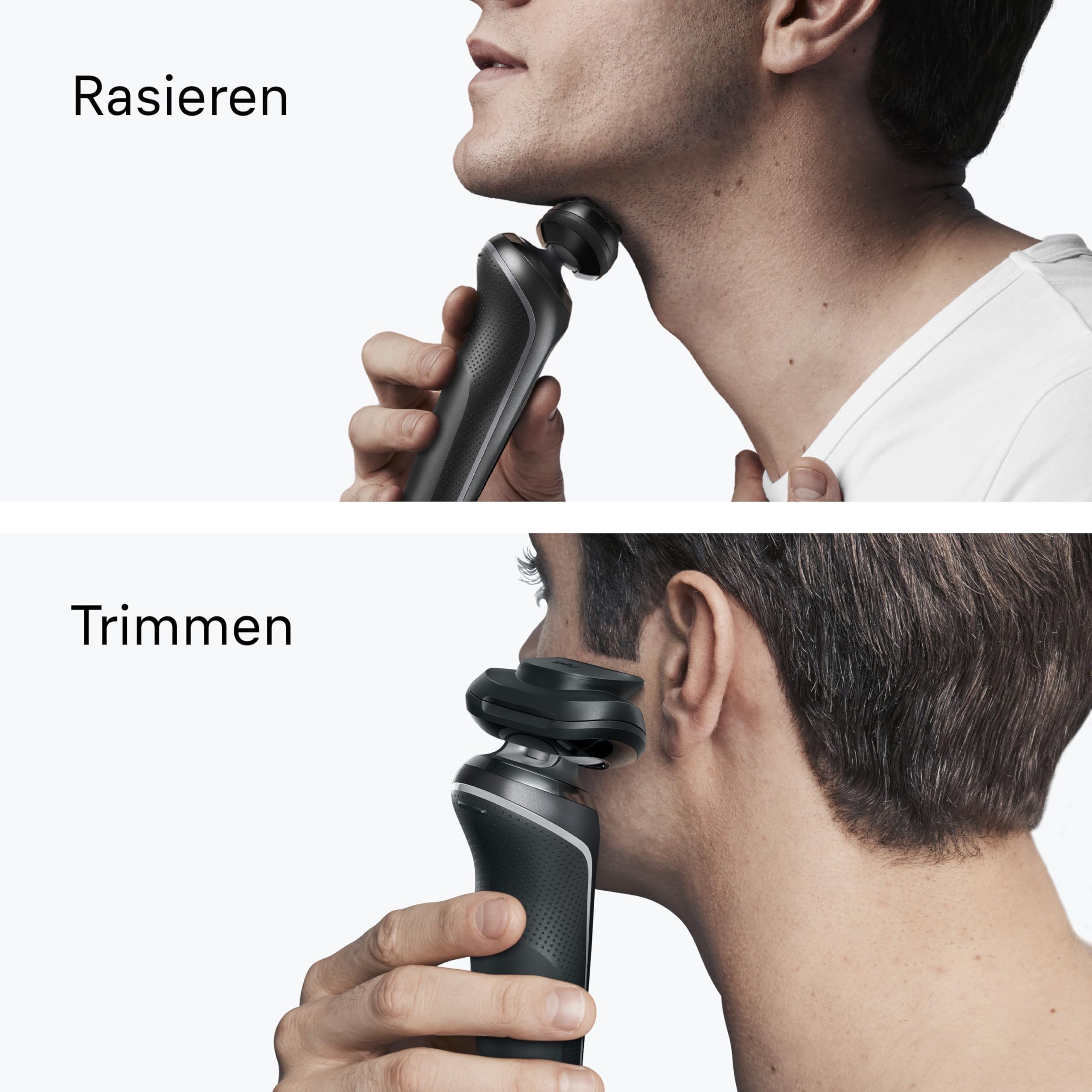Braun Rasierer Herren Elektrisch Series 6, 62-G1200si, Grau | Kabelloser Elektrorasierer, Barttrimmer, 60 Min. Akku, Wasserdicht, Made in Germany, Inkl. 1 Präzisionstrimmer-Aufsatz