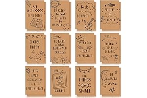 Zinon 24-Piece Motivational Mini Notebooks: Perfect End-of-Year Gifts for Kids