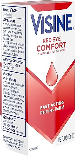 Miniatura 9 de Visine Red Eye Comfort - Gotas para aliviar el enrojecimiento para ayudar a aliviar los ojos rojos debido a irritaciones menores en los ojos
