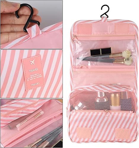Vista 38 de Pengxiaomei Neceser de tocador, bolsa de cosméticos colgante impermeable, bolsa de maquillaje de viaje portátil, bolsa de maquillaje multifunción