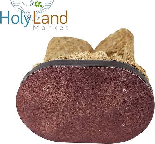 Miniatura 5 de Holy Land Market Tabletas de los Diez Mandamientos, resina sobre base de madera, placa de 10 mandamientos, decálogo dado a Moisés en el monte Horeb