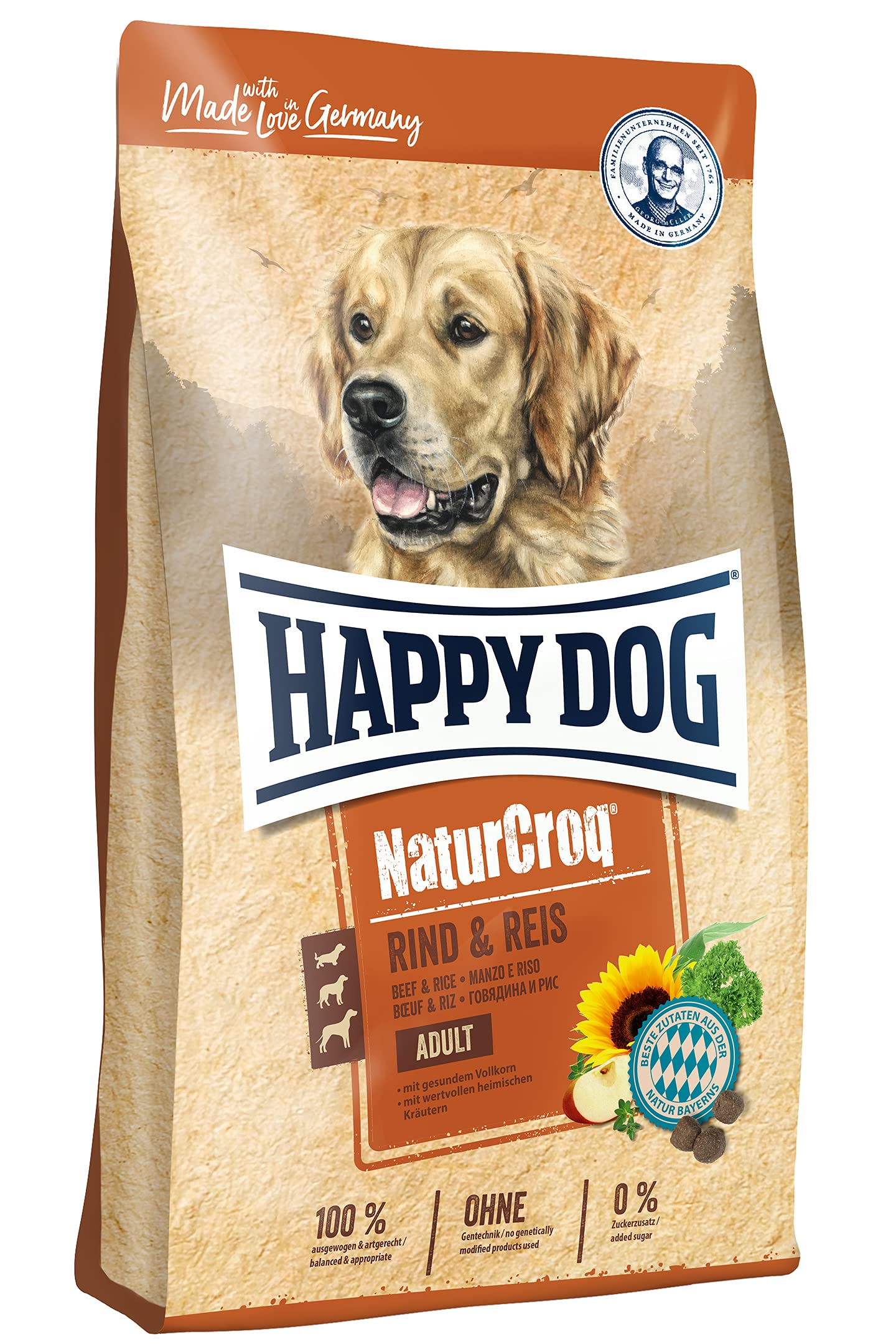 Happy DogNaturCroq Adult Beef & Rice Dry Dog Food - 4KG