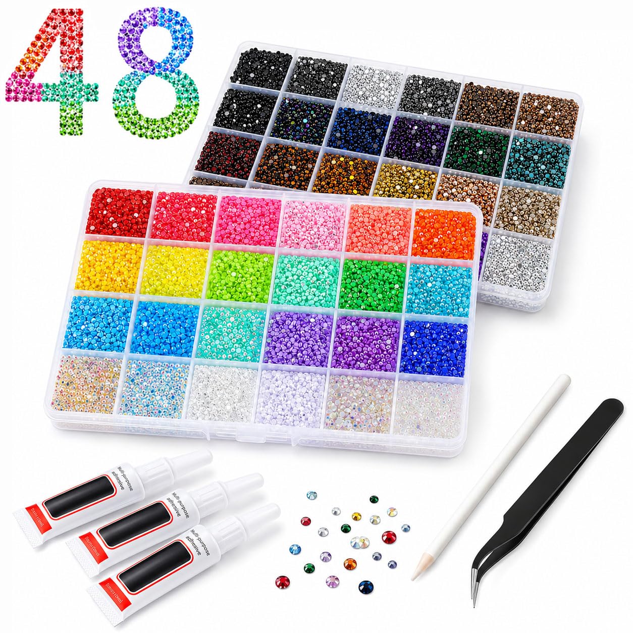Kit de strass pour vêtements et chaussures permettant de créer sans manquer de pièces