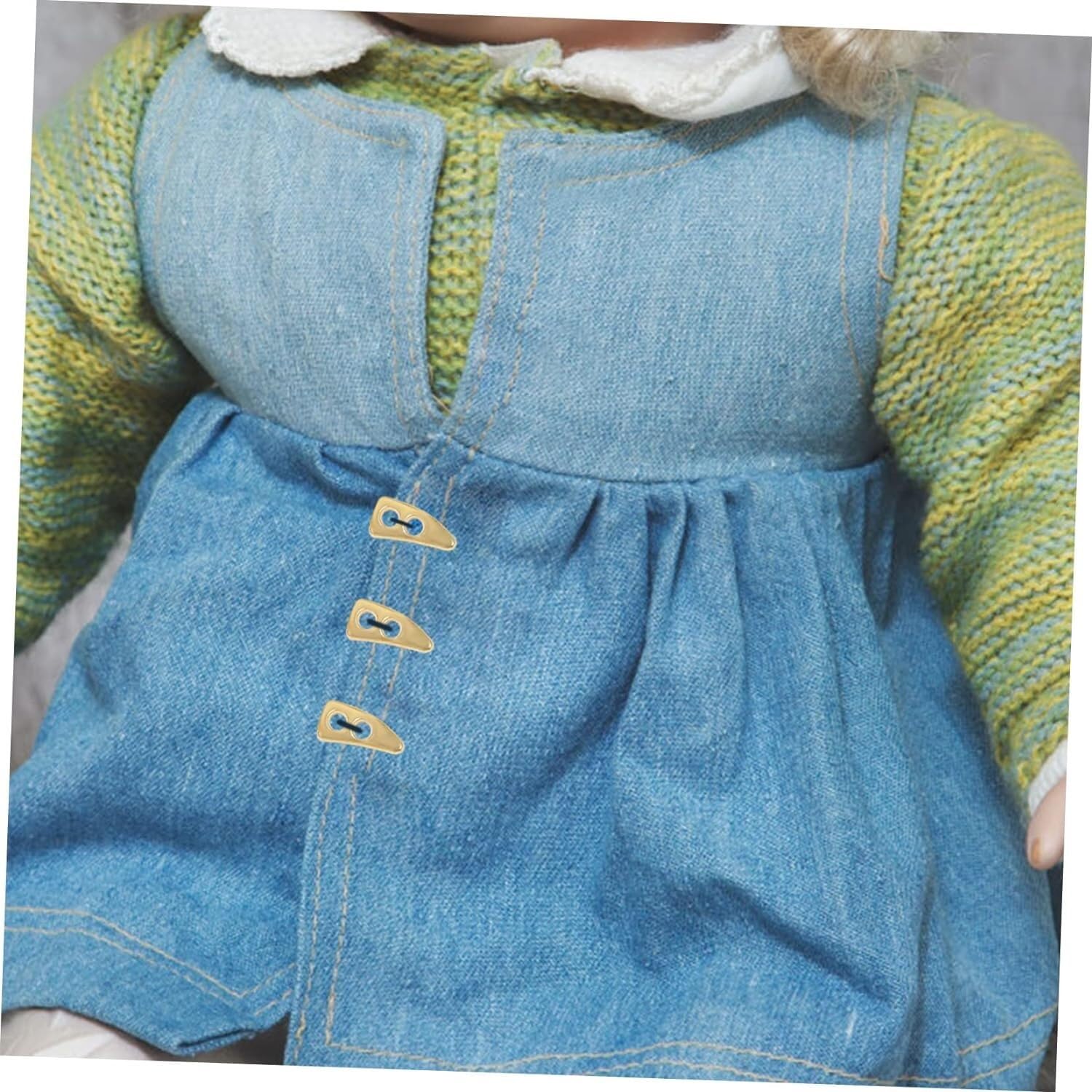Botones de repuesto redondos de resina 100 Uds. Trajes con botones de bocina for niños, cierres a presión, decoración Retro, botones de ropa, accesorios de ganchillo(Golden)