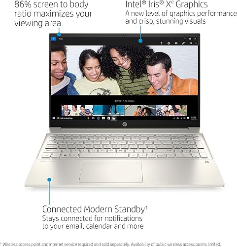 Miniatura 2 de Laptop HP Pavilion 2022 con pantalla táctil FHD de 15.6 pulgadas, Intel Core i7-1165G7 12 GB DDR4 512GB NVMe SSD Iris Xe, gráficos, HDMI, USB-C,