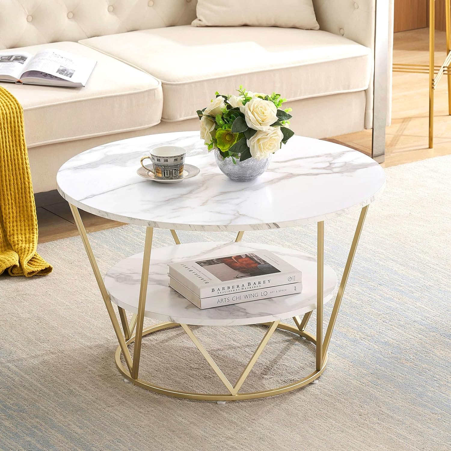 AAFIYA HANDICRAFTS Wooden Center Table Coffee Table for Living Room and Office Water-Proof Table Top Marble Finish Round (Design 04) (B0CRHRMF76) Amazon Price History, Amazon Price Tracker