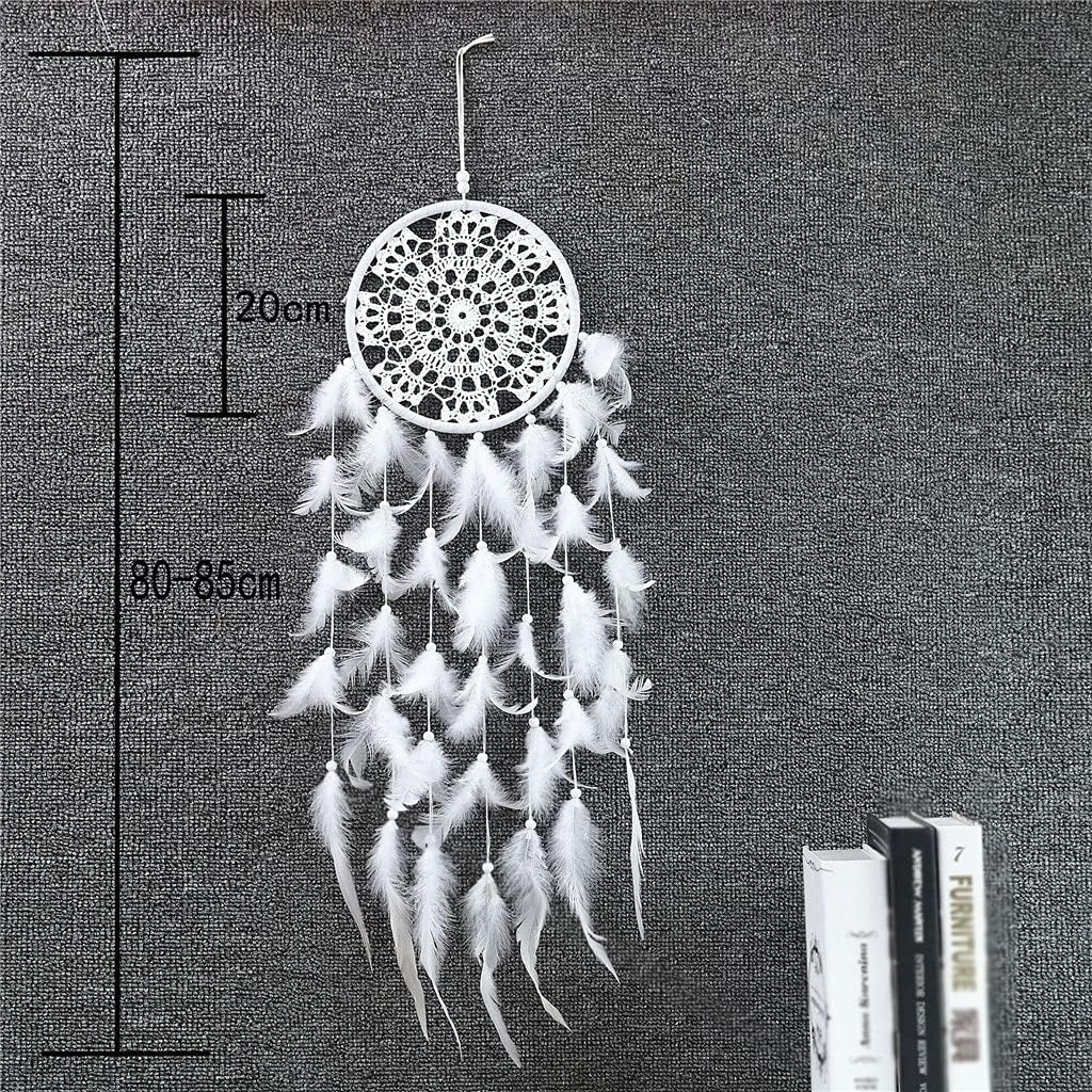 Wall Dreamcatcher Handmade Feather Dream Catcher Braided Wind Chimes Art for Room Decoration Hanging Home Decor
