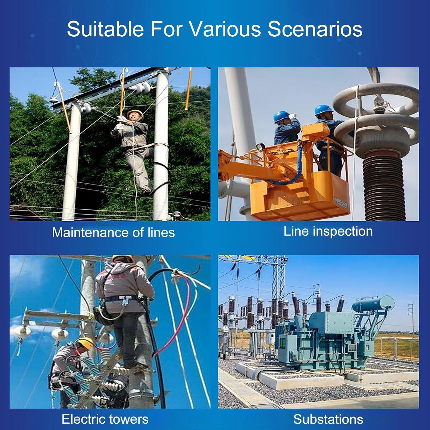 Safety Rescue Hook, Insulating Rescue Hooks, Lightweight Portable High Voltage Life-Saving Hook, for Electrical Safety, Fire Electrician, Factory, Home(1m/3.2ft)