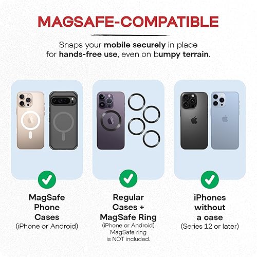 Miniatura 6 de Soporte magnético para teléfono para carrito de golf, soporte de teléfono compatible con MagSafe para soporte de techo de carrito de golf, se fija a