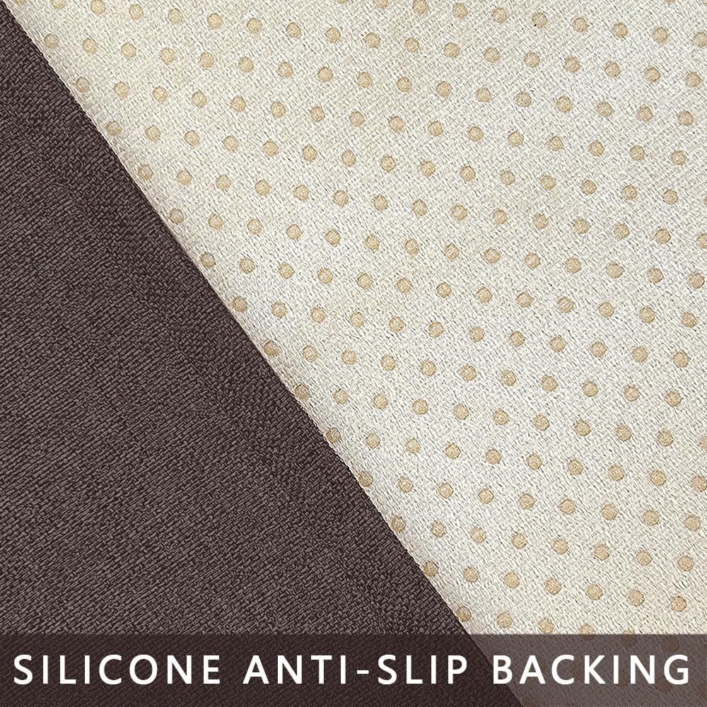 Couch Arm Covers, Anti-Slip Sofa Armrest Cover for Recliner, 2pc Washable Sofa Arm Covers, Dogs Cats Pet Scratch Proof Couch Arm Protectors, Brown, 24x28inch Brown 24x28