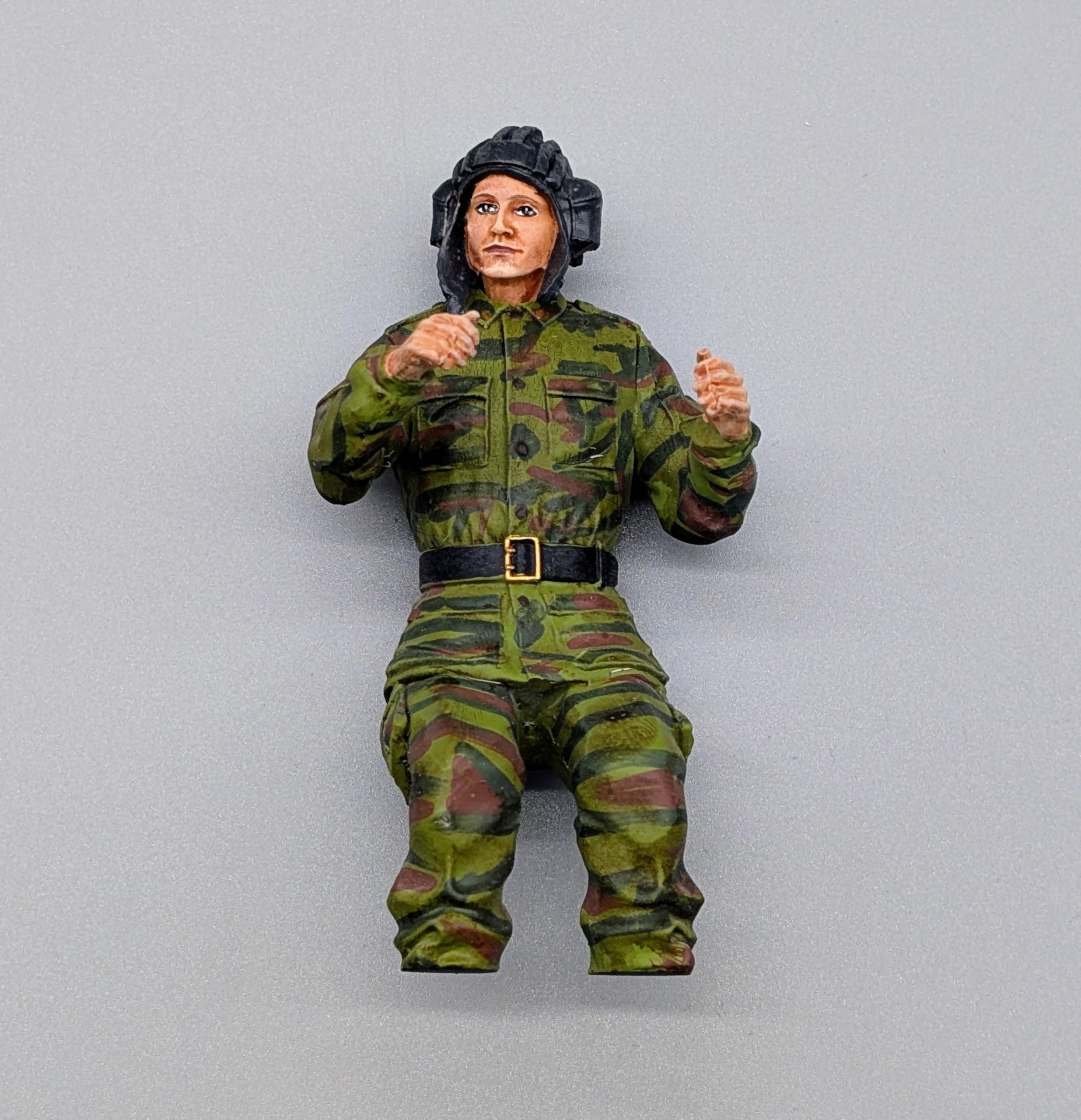 licmas-tank 1/16 Panzer Soldat für russischen Panzer Heng Long T90 Figur Resin Tarn bemalt