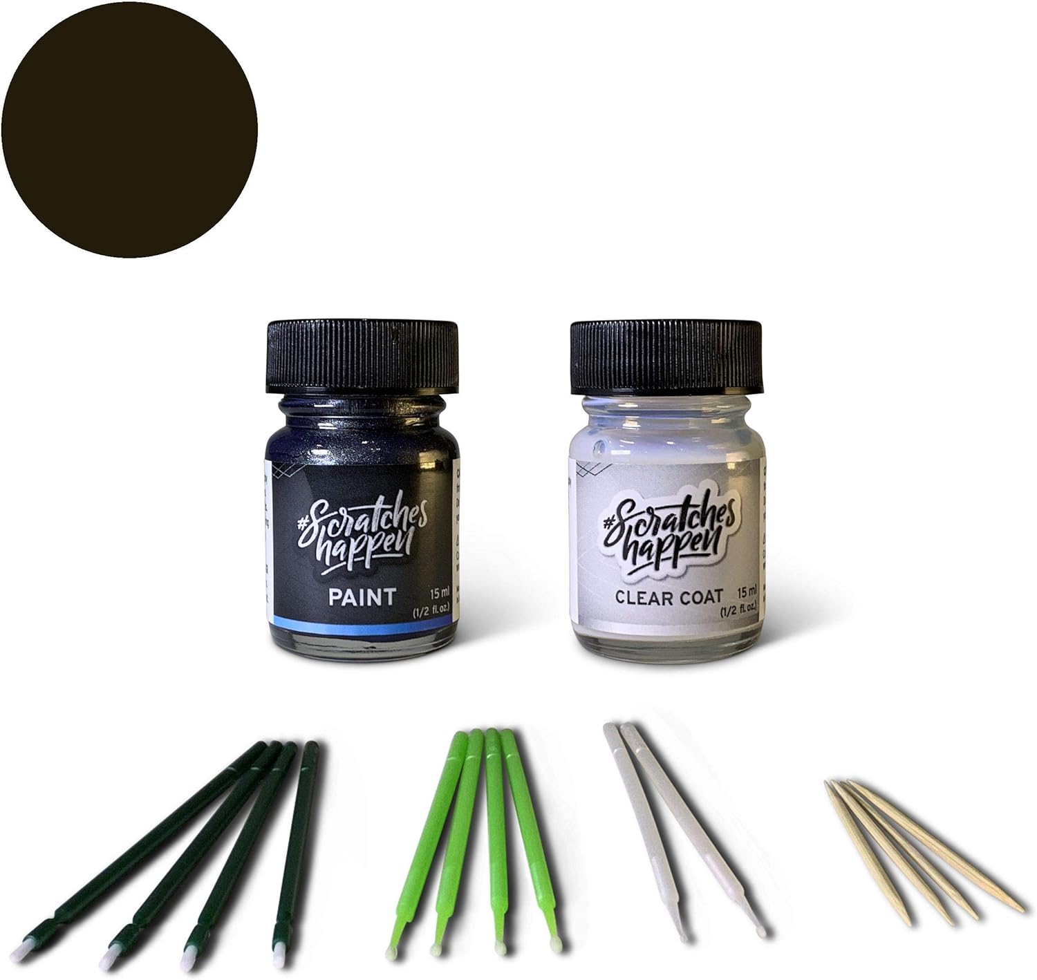 ScratchesHappen Exact-Match Touch Up Paint Kit - Recon Green (PGR) for Jeep - Essential (Paint + Clear Coat)