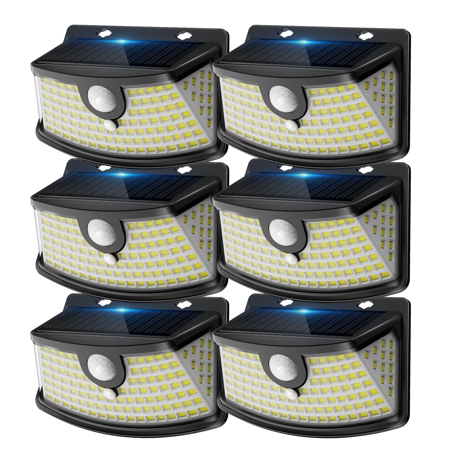 Aootek Solarlampen für Außen Wetterfest mit Bewegungsmelder - 120 Led Strahler, 270° Breiter Winkel, IP65 Wasserdicht- für Garten, Teichbeleuchtung