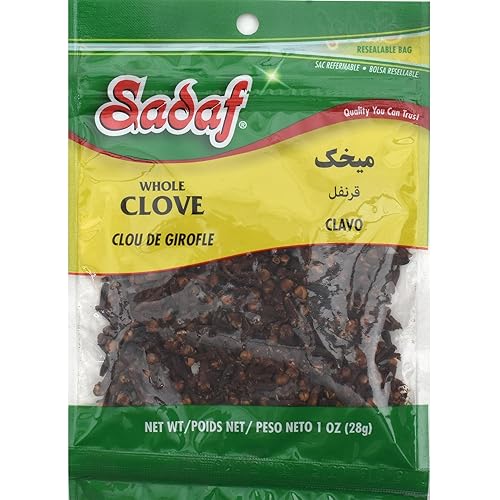 Sadaf Clavos de Olor - Clavos de Olor - Kosher - Clavos de Olor - Bolsa resellable de 1 onza