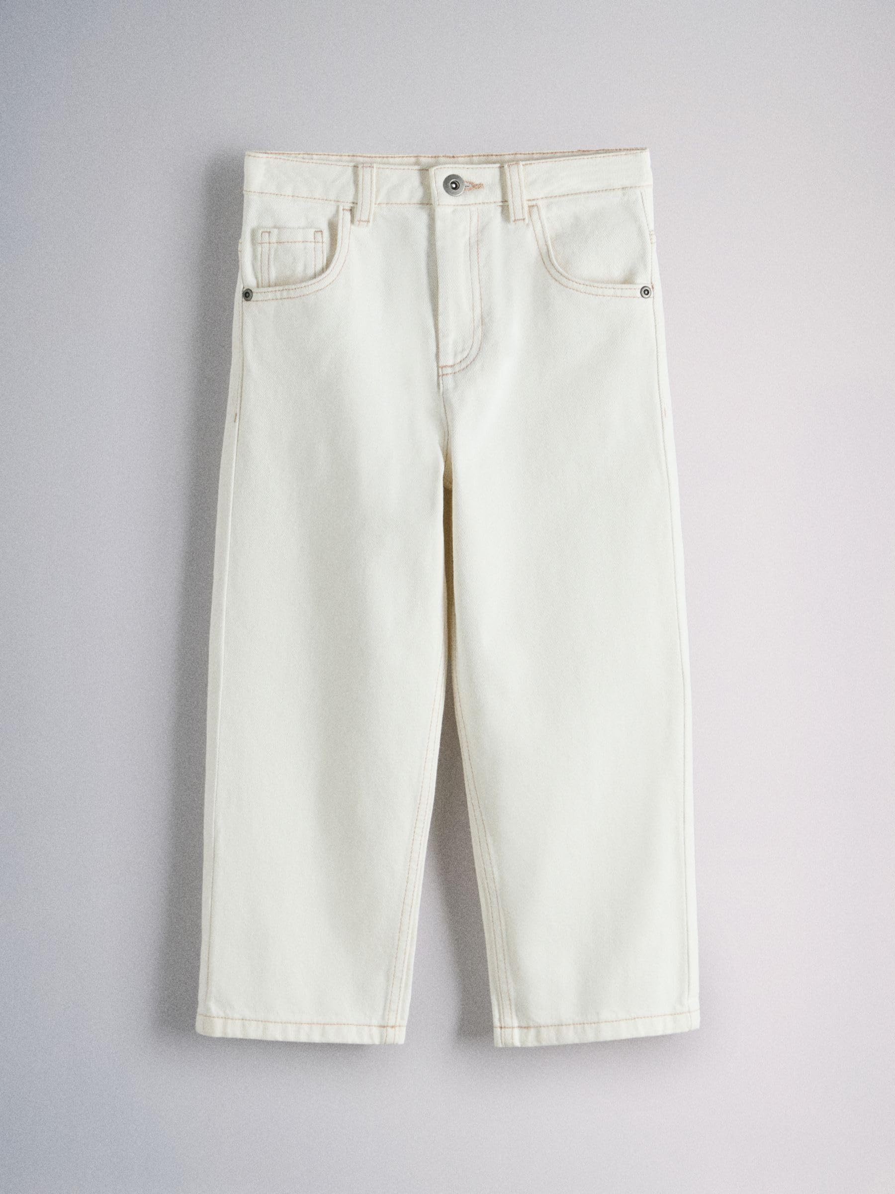 THE SET Ragazzo Confezione da 2 Jeans Ampi | Bambino, Standard, Mid Rise, Zipper, Trouser, 100% cotone