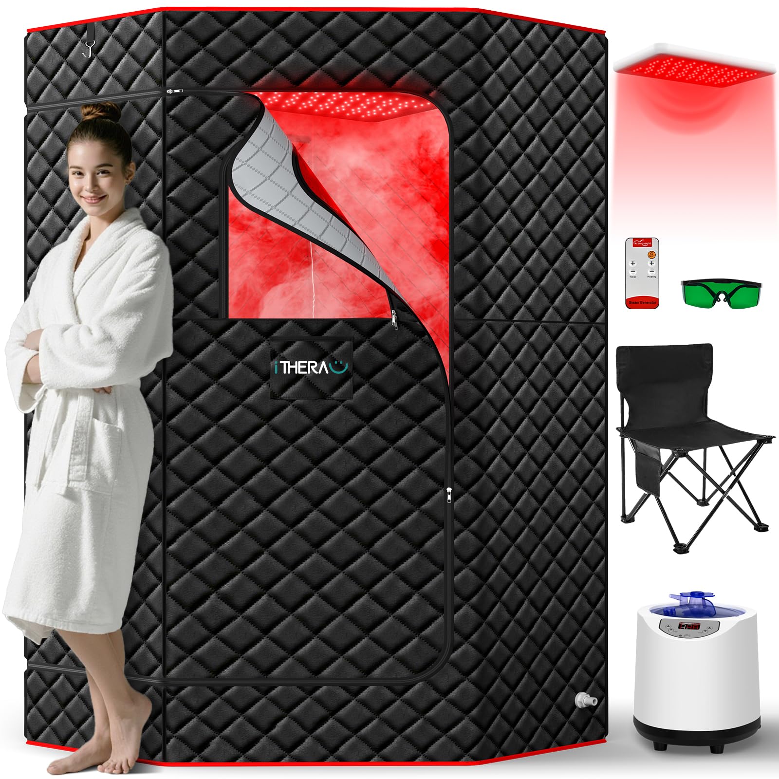 I-THERA-U XL Infrared Sauna Box 660nm 1