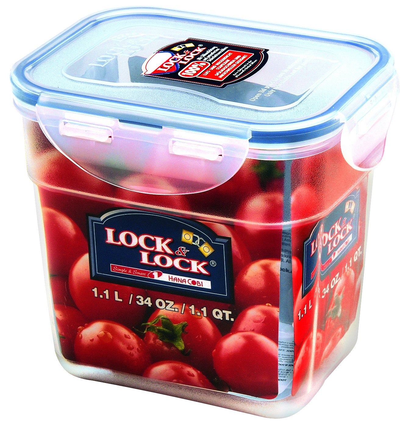 Vorratsdose | Gefrierdose | Frischhaltebox | 1,0 Liter | ineinander stapelbar | Lock&Lock HPL313-6er Set