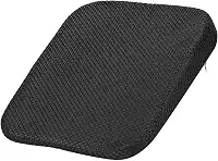 HARFINGTON Almofada de assento de 8 cm de espessura confortável de espuma viscoelástica para cadeira de escritório com fundo antiderrapante para motorista de assento de carro, preta