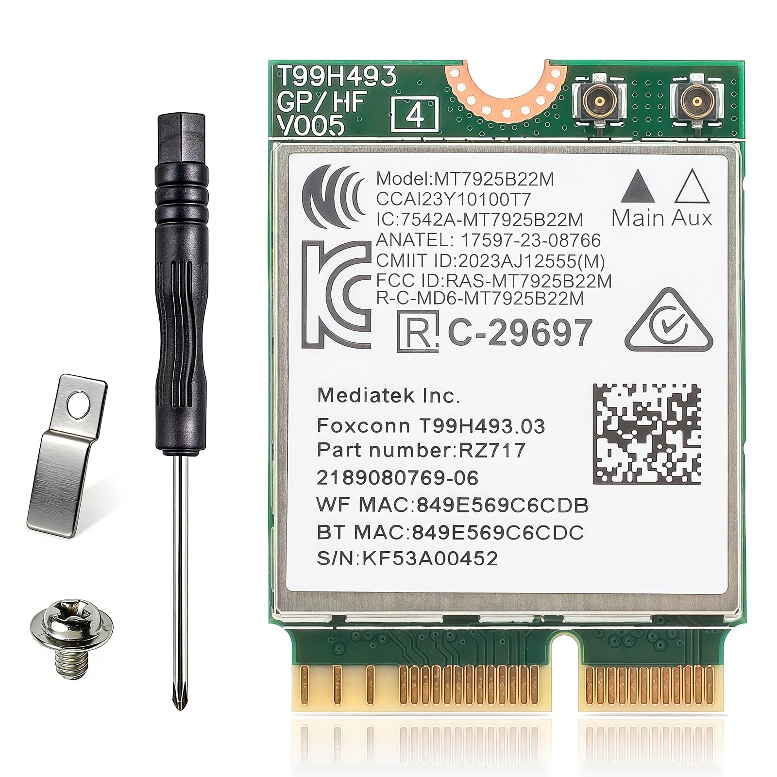 WiFi 7 M.2 Wireless Card - Blazing Fast Speeds -1