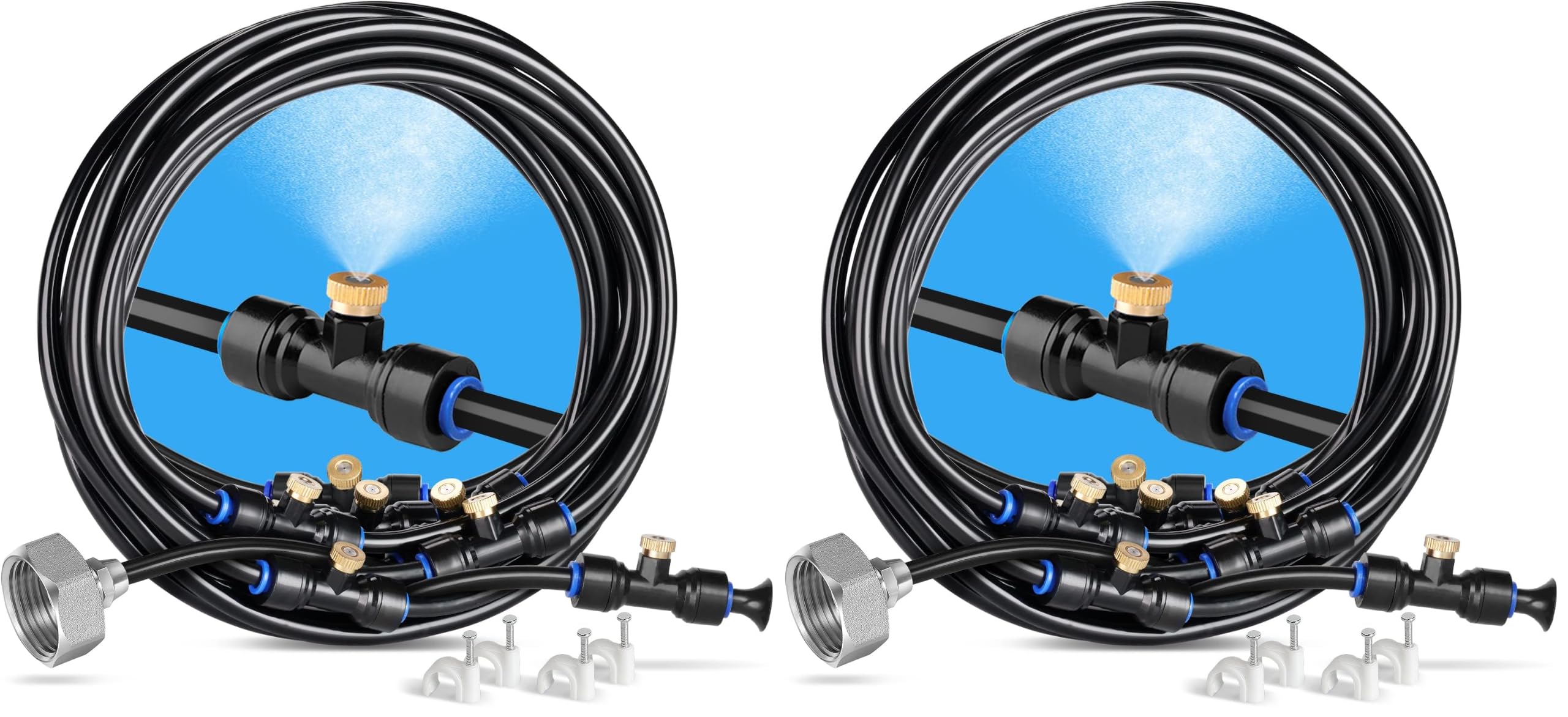 Homenote Misting System - 26FT Cooling Kit -12 Homenote Misting System - 26FT Cooling Kit -12