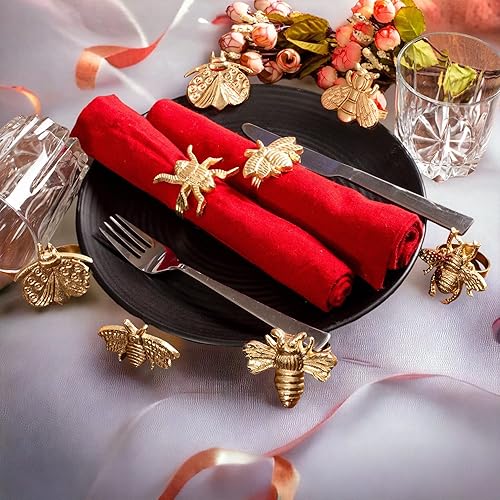 Miniatura 2 de Servilleteros redondos, juego de 12 servilleteros, servilleteros a granel para decoración de fiestas, mesa de comedor, todos los días, reuniones