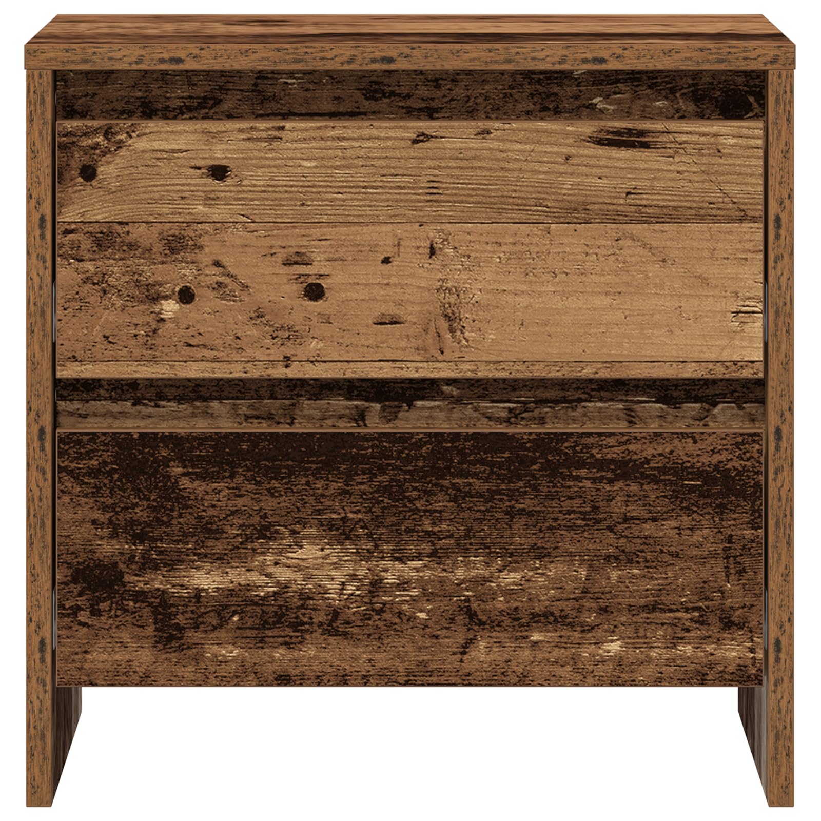 Stolik nocny stare drewno, stoliki nocne do sypialni, 45 x 34 x 44,5 cm, materiał drewnopochodny