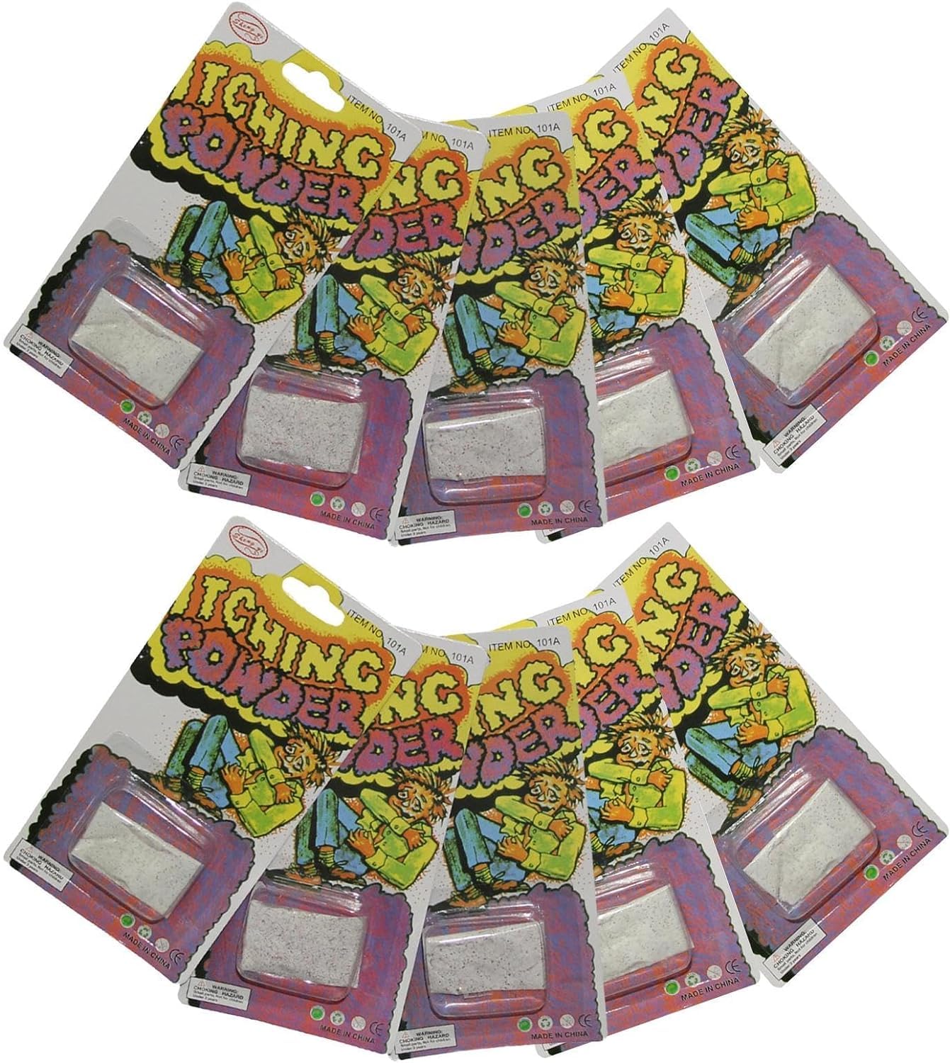 5 Packs Itching Powder, Itching Powder, Extremely Strong, Itching Powder, Set with Parody Toy, Creative Safe Itchy Powder Prank, Prank Stuff and Joke Toy for Adults or Halloween, Party Joke Item