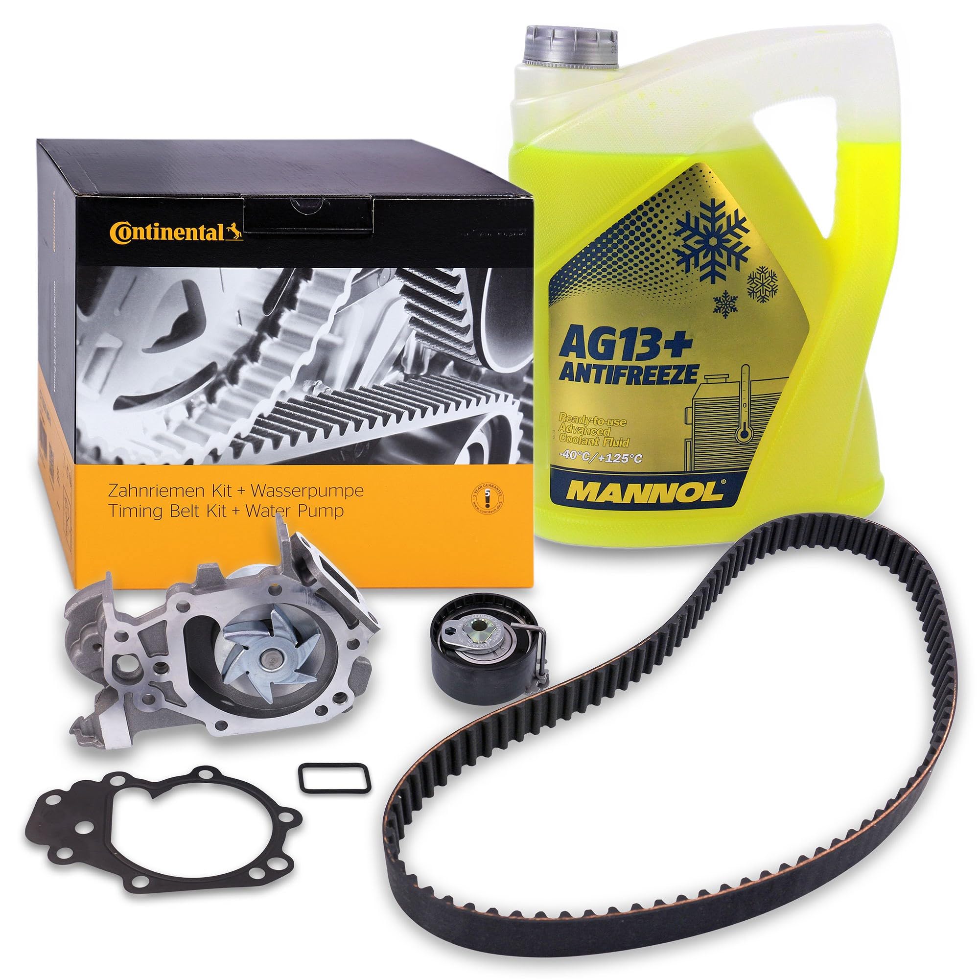 Set composto da 1x Pompa acqua + Kit cinghie dentate, 1x Antigelo 40197837 Compatibile con: DACIA LOGAN, LOGAN II, LOGAN MCV II, SANDERO, SANDERO II, NISSAN KUBISTAR Kasten, RENAULT CLIO II, CLIO III