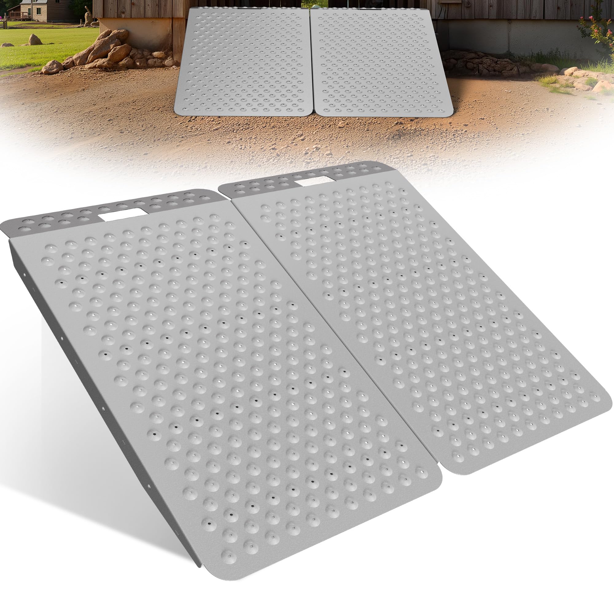 VNN Shed Ramp - Load Mowers & ATVs -15