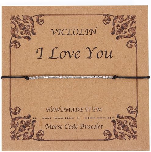 Pulseras de código morse para mujer, pulsera inspiradora regalos para amigos, pulseras de plata, regalos únicos motivacionales, pulseras de código