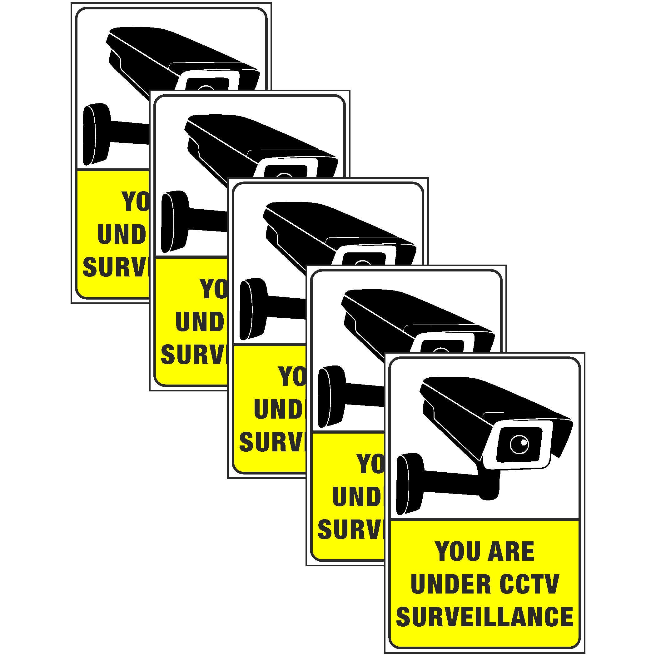 Craft Qila You are under CCTV Surveillance C (Pack of 5) Safety & Warning Sign Board (8x12 Inch) (B0867RGDL7) Amazon Price History, Amazon Price Tracker